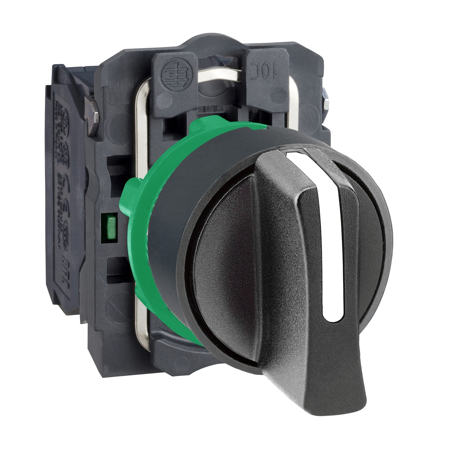 Harmony XB5 - btà manette - Ø22 - 3 pos rap C - noir - 2F - vis
