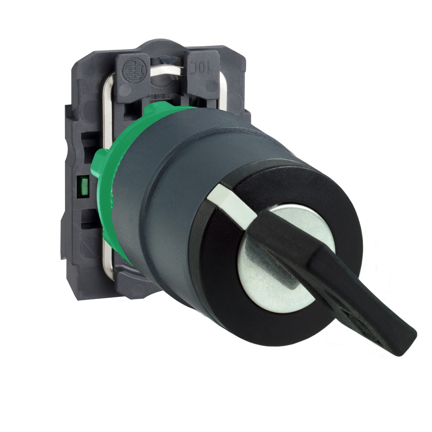 Harmony XB5 - bouton à clé 455 - Ø22 - 2 pos fix-retr GD-1F-vis étrier