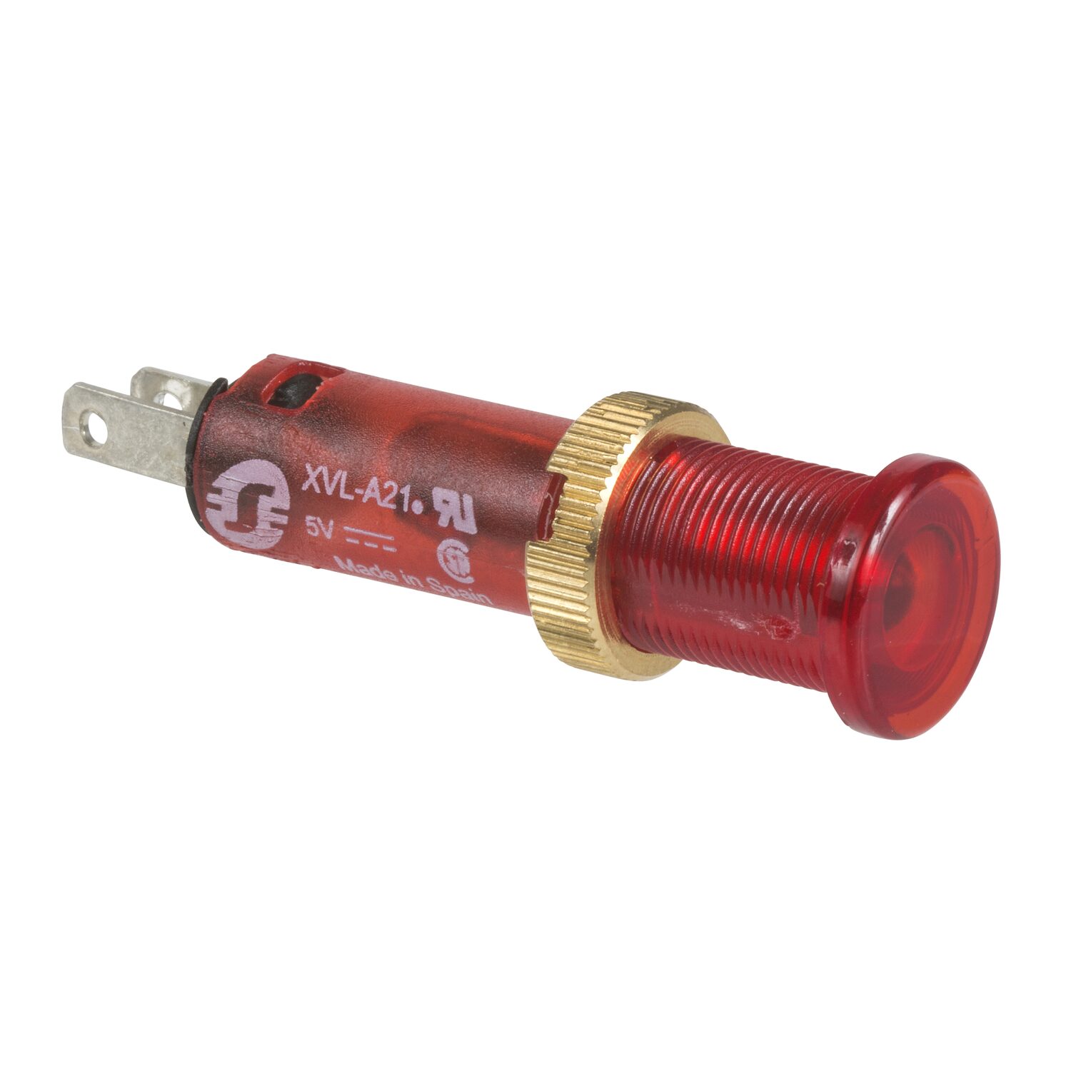 Harmony XVLA - Voy rond Ø8 - IP40 - rouge - DEL intégrée - 24V -cosses