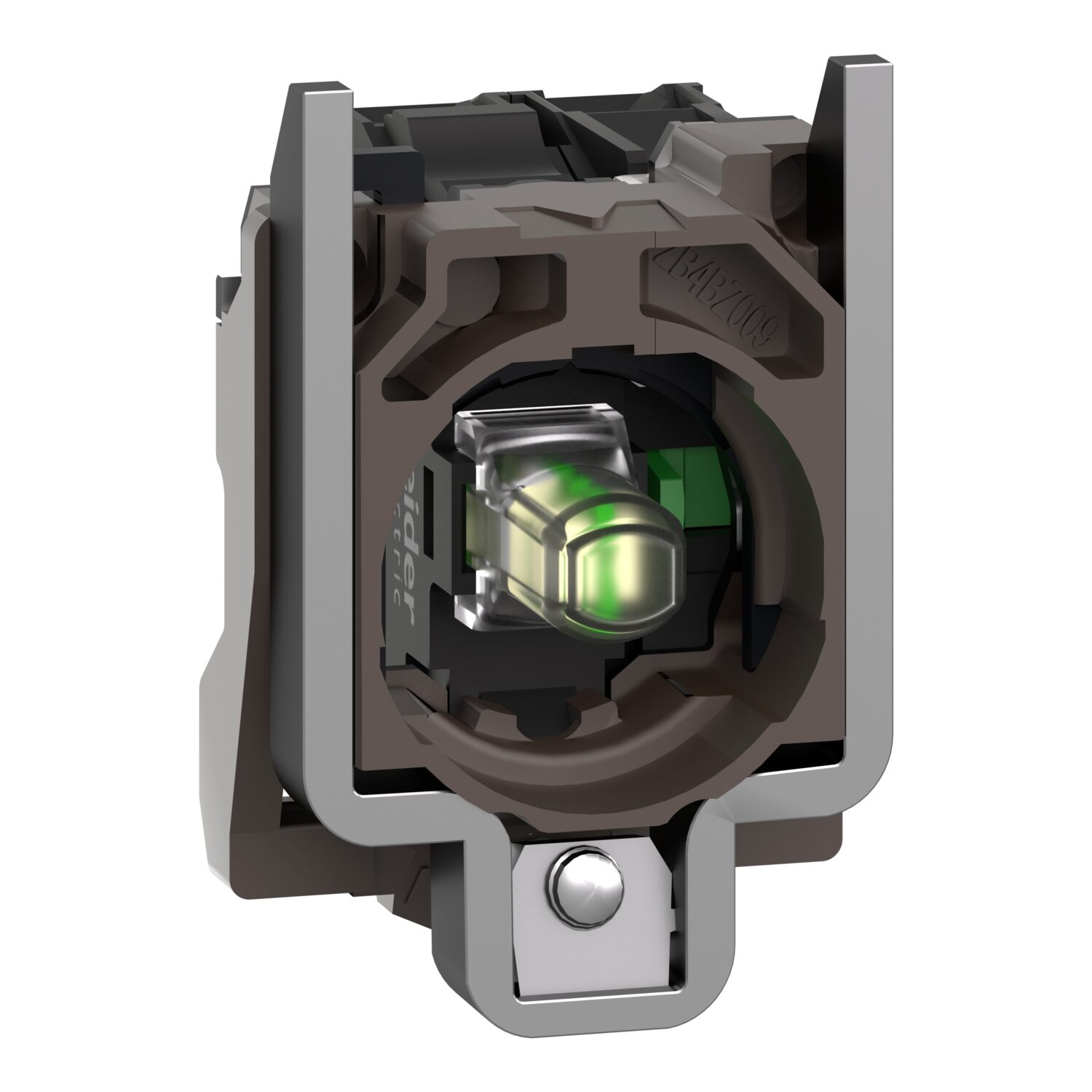 Harmony corps de bouton lumineux - Ø22 - blanc LED intégrée 1F