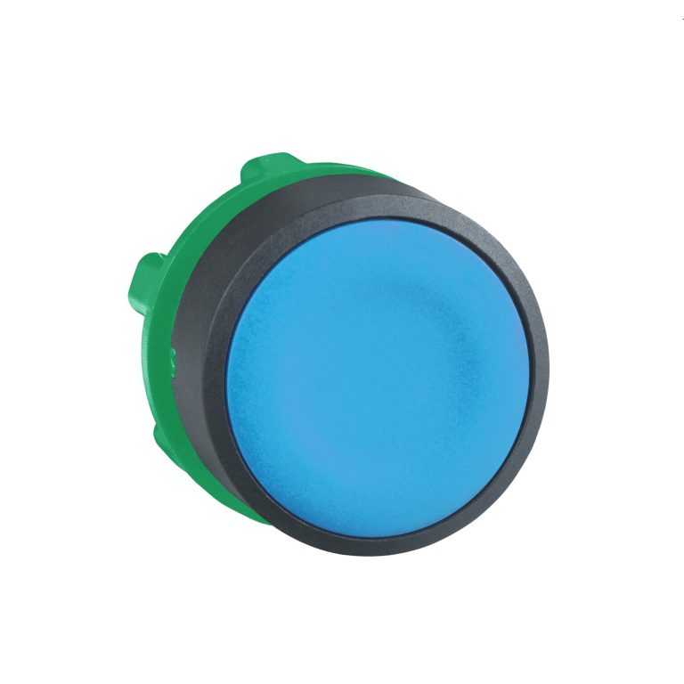 Harmony XB5 – tête bouton poussoir – Ø22 – affleurant – bleu