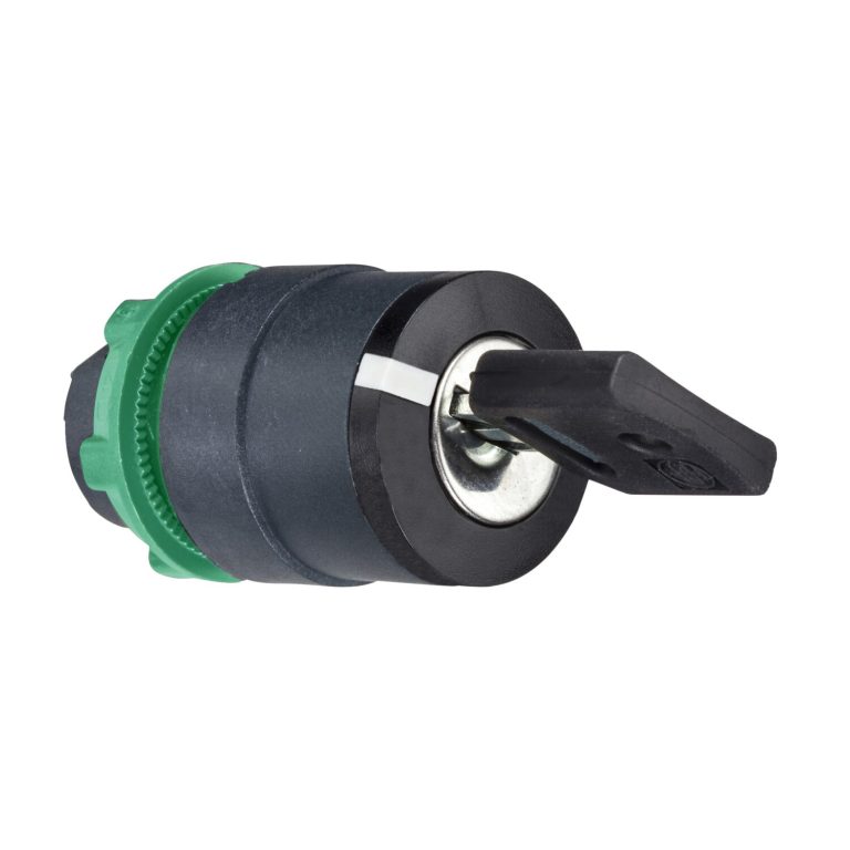 Harmony XB5 – tête btà clé 455 – Ø22 – 2 pos fix – retr G