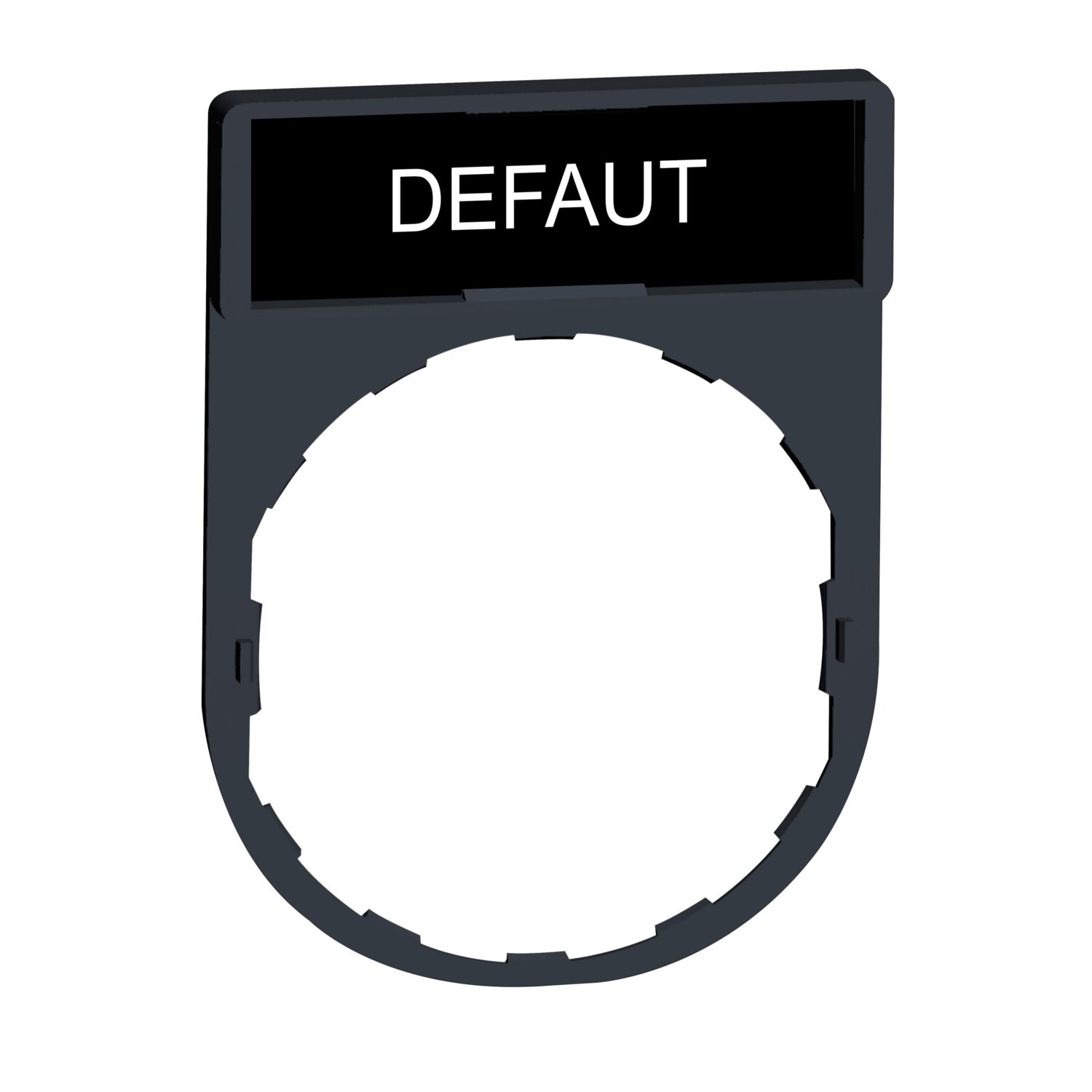 Harmony - porte-étiquette 30x40 + étiquette 'DEFAUT' 8x27 - blanc/no