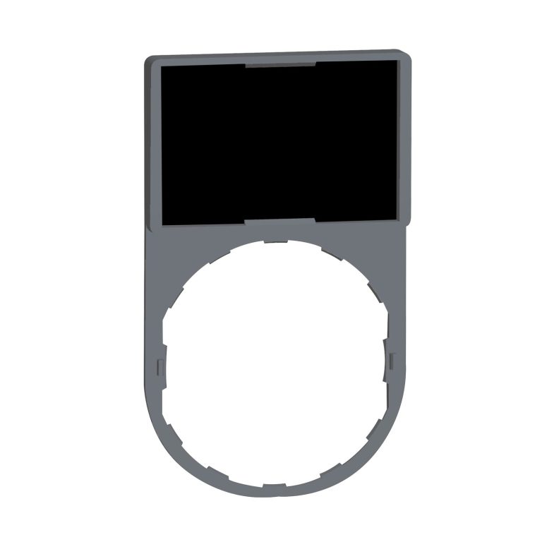 Hmy porte étiquette 30 x 50 mm standard – Ø22 – avec étiquette vierge