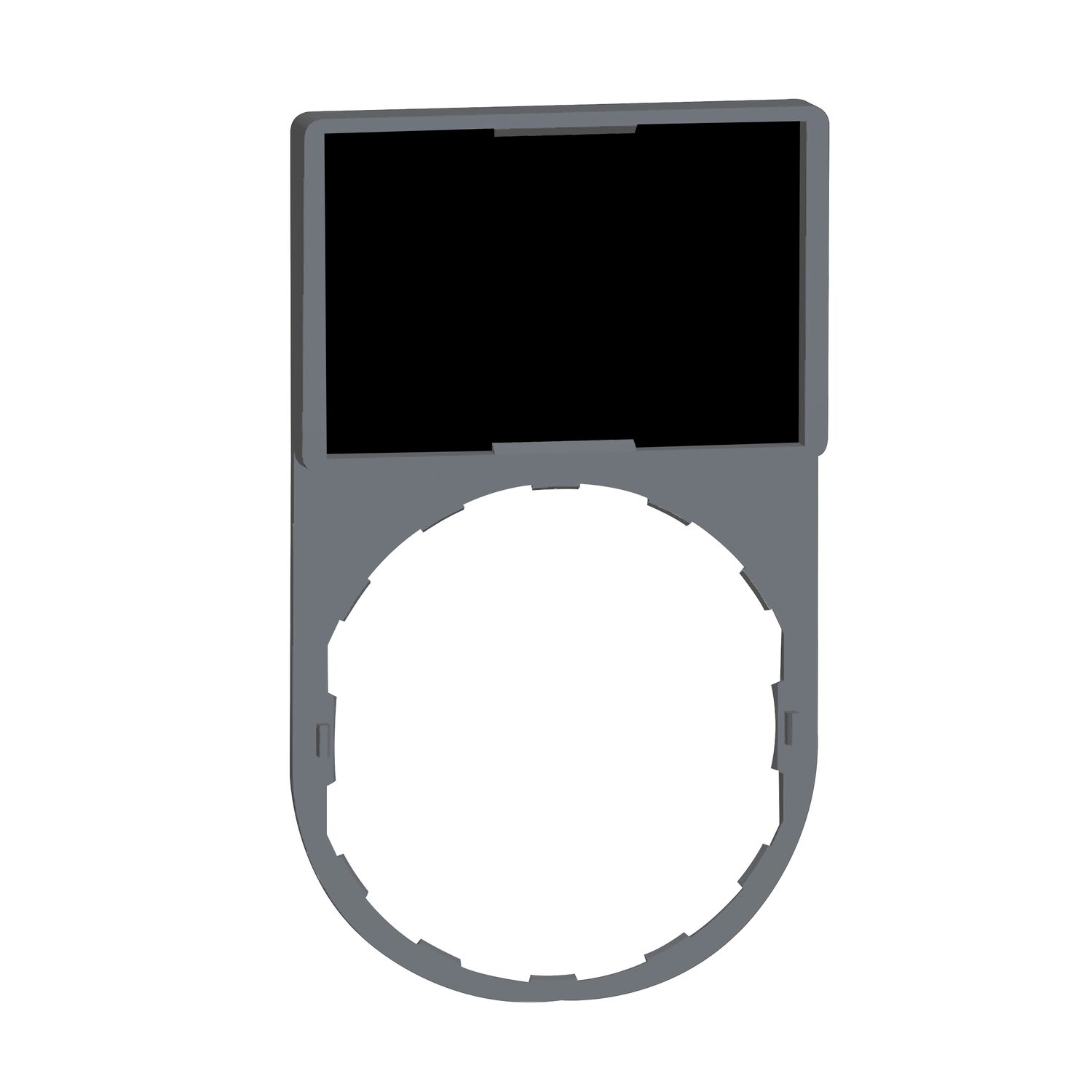 Hmy porte étiquette 30 x 50 mm standard - Ø22 - avec étiquette vierge
